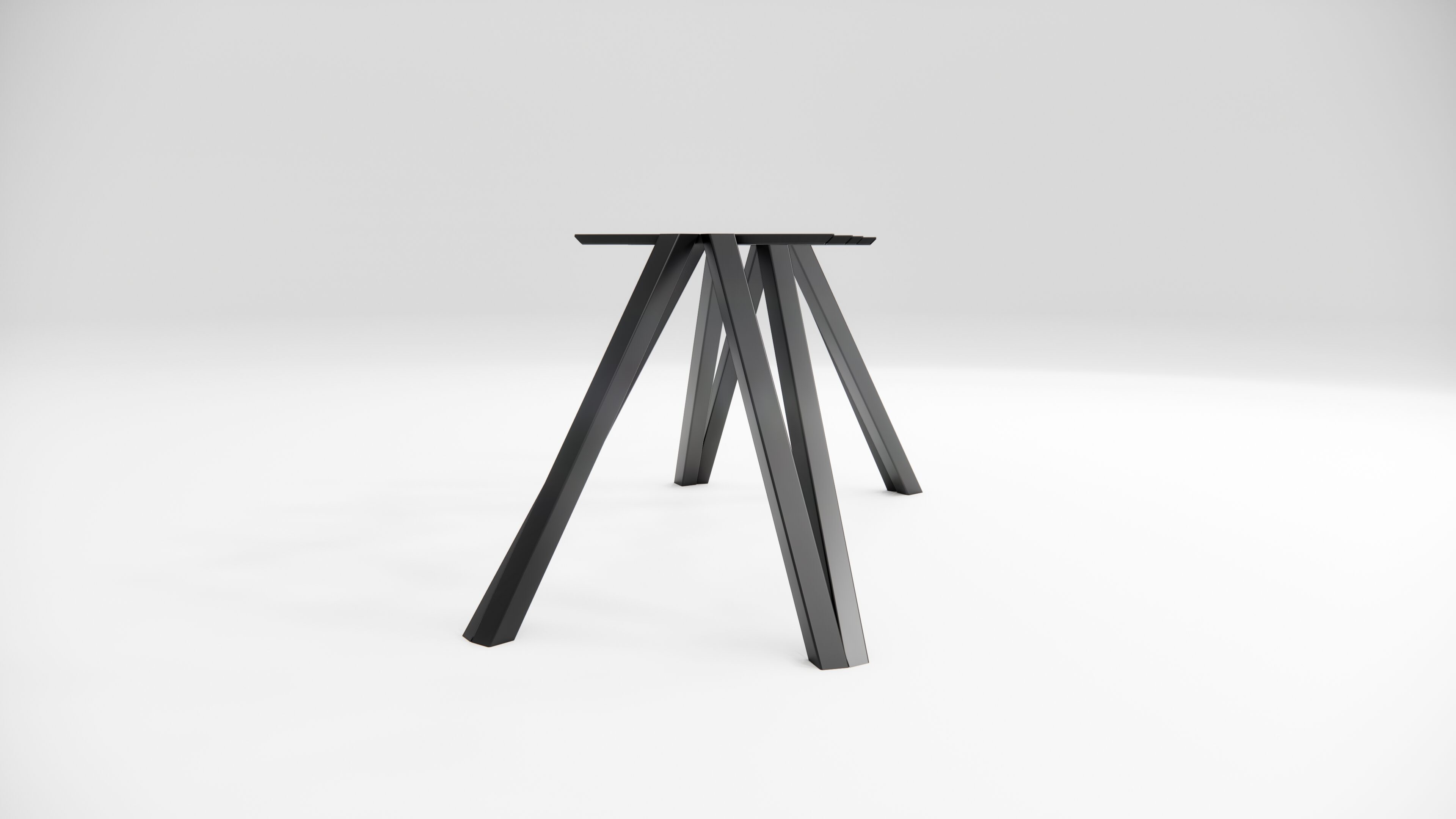 NET noha na jedálenský stôl čierna