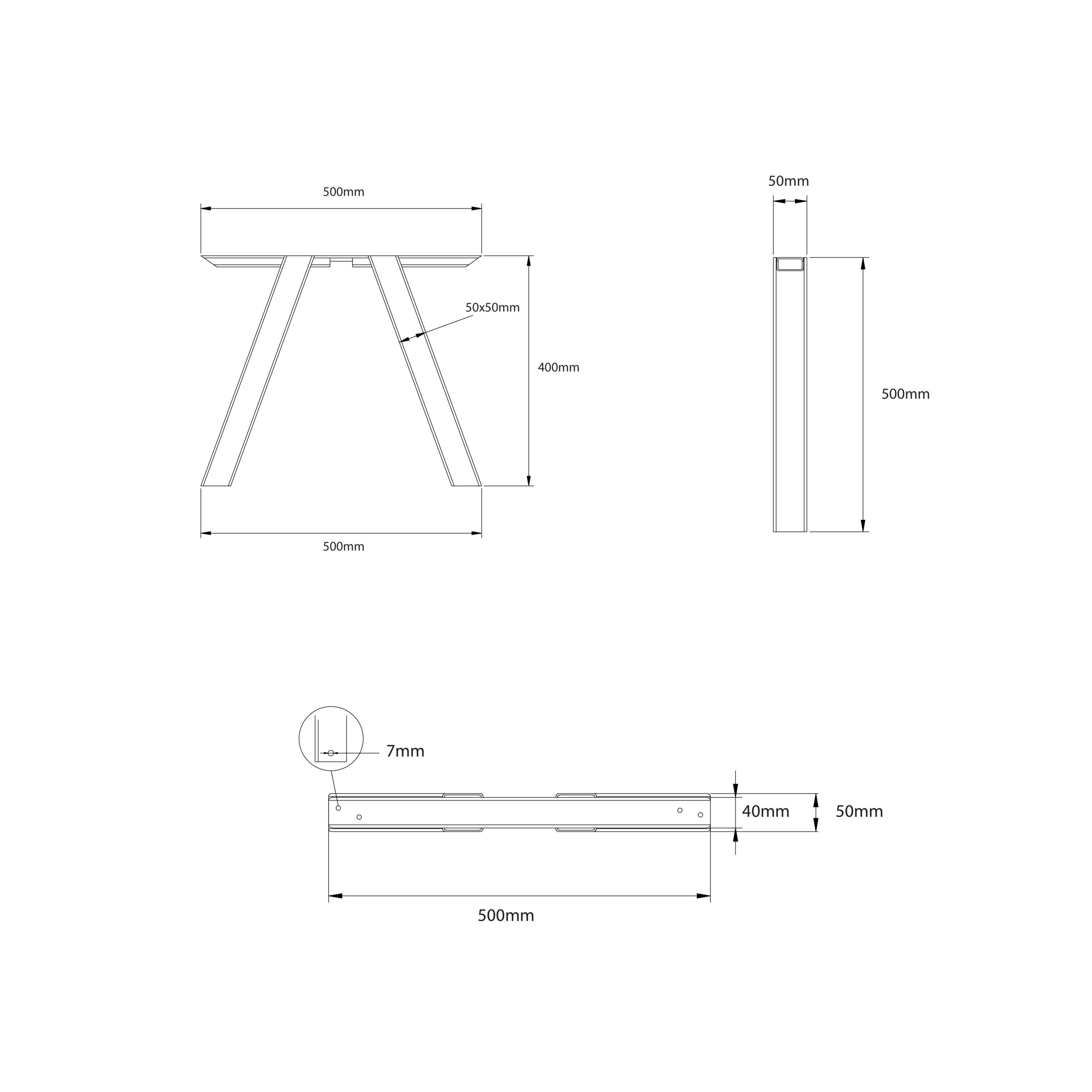 LINKO noha na konferenčný stolík – Obrázok 5