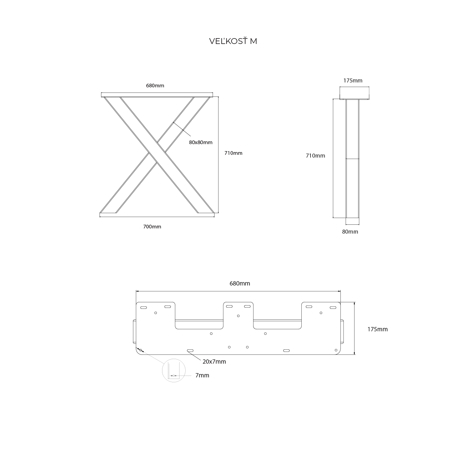 XLYNE BIG noha na jedálenský stôl – Obrázok 7