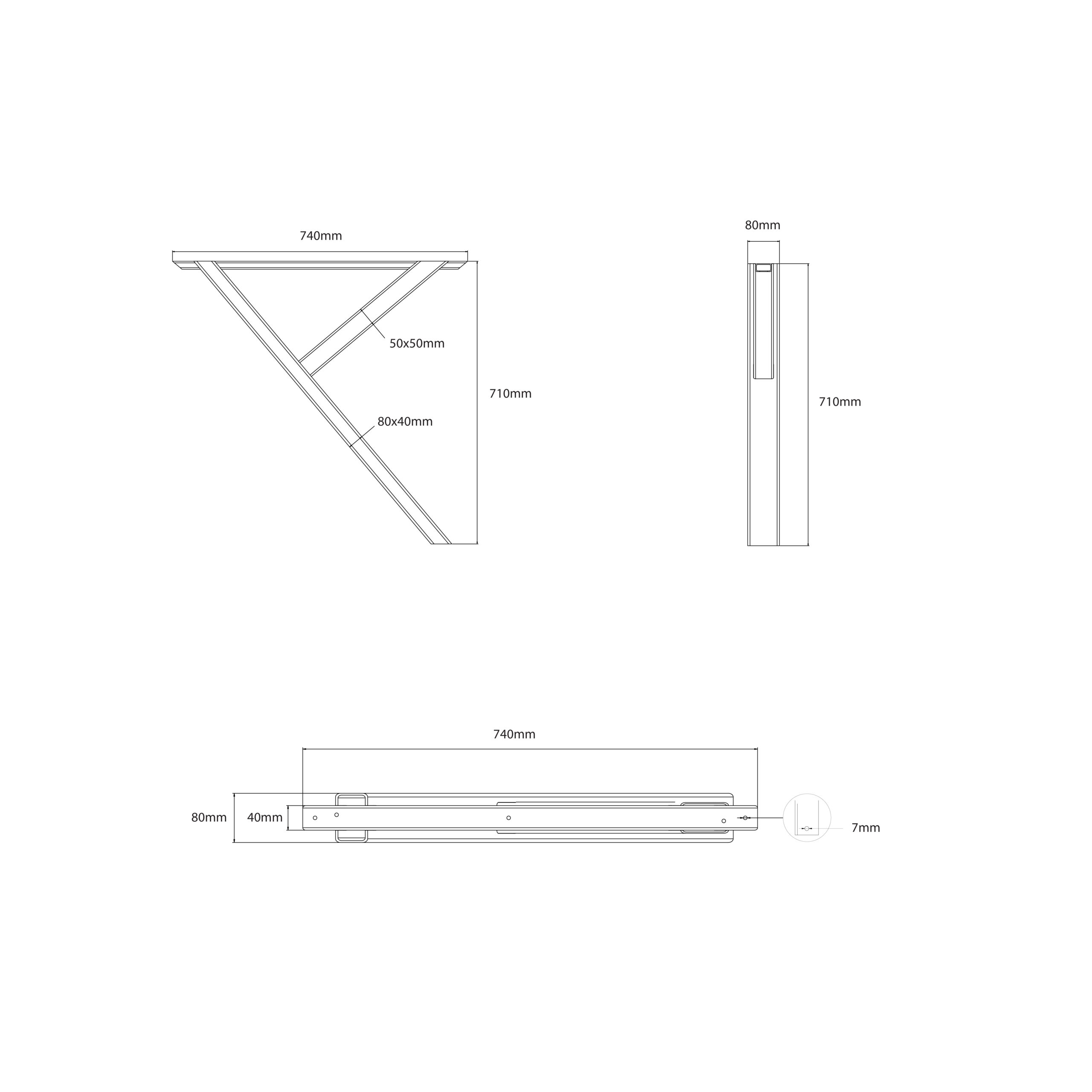 YVA noha na jedálenský stôl – Obrázok 5