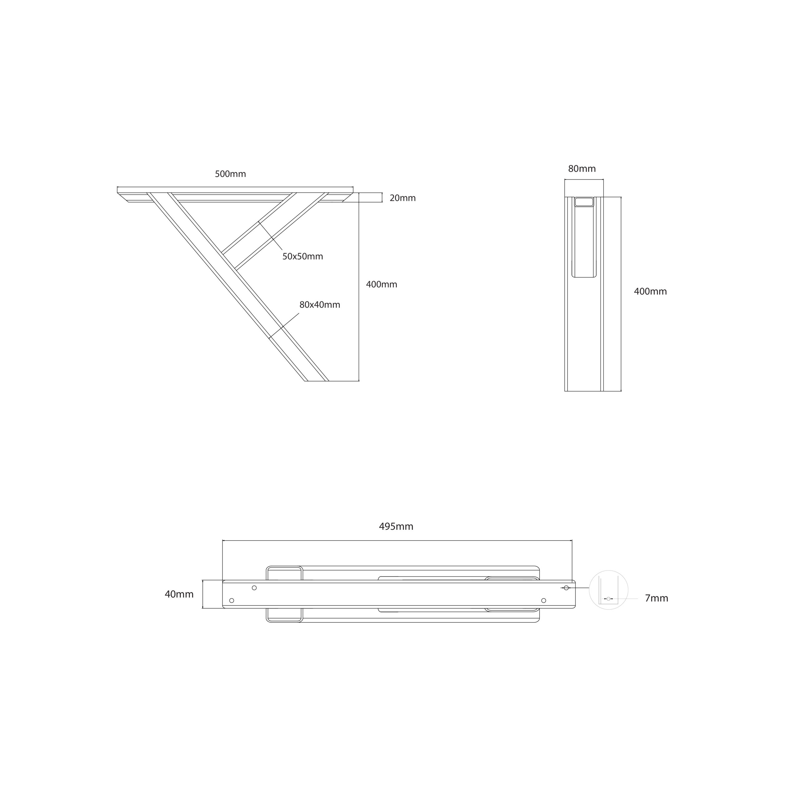 YVA noha na konferenčný stolík – Obrázok 6