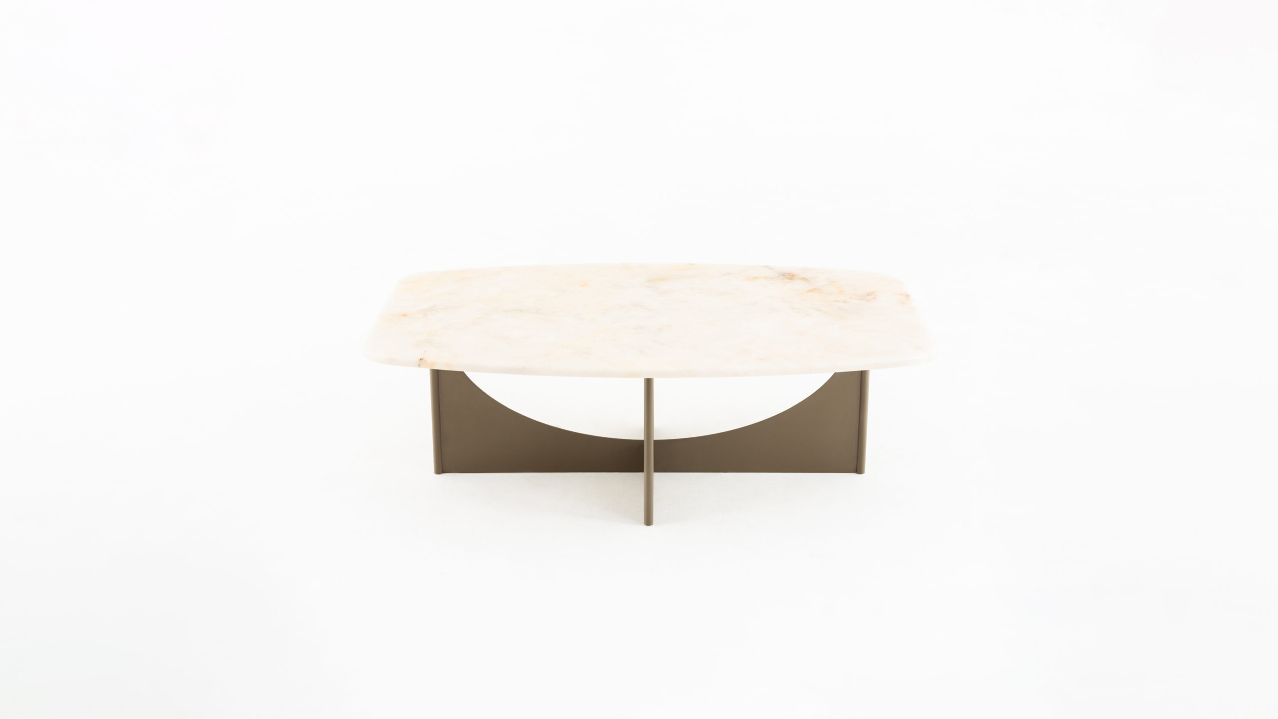 DOUGLA Cyrcle konferenčný stolík, premium zlatá