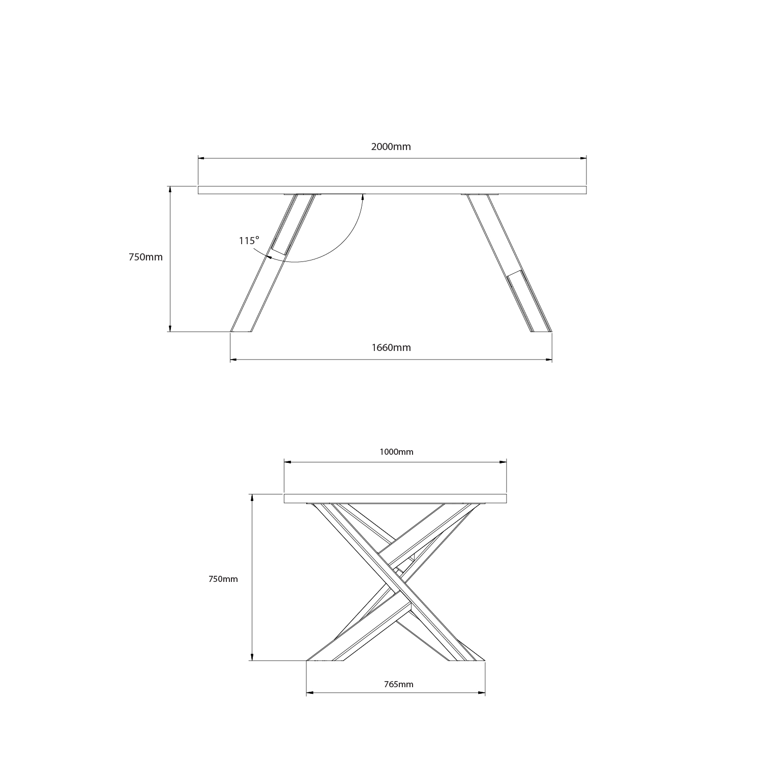 YELEN jedálenský stôl – Obrázok 6