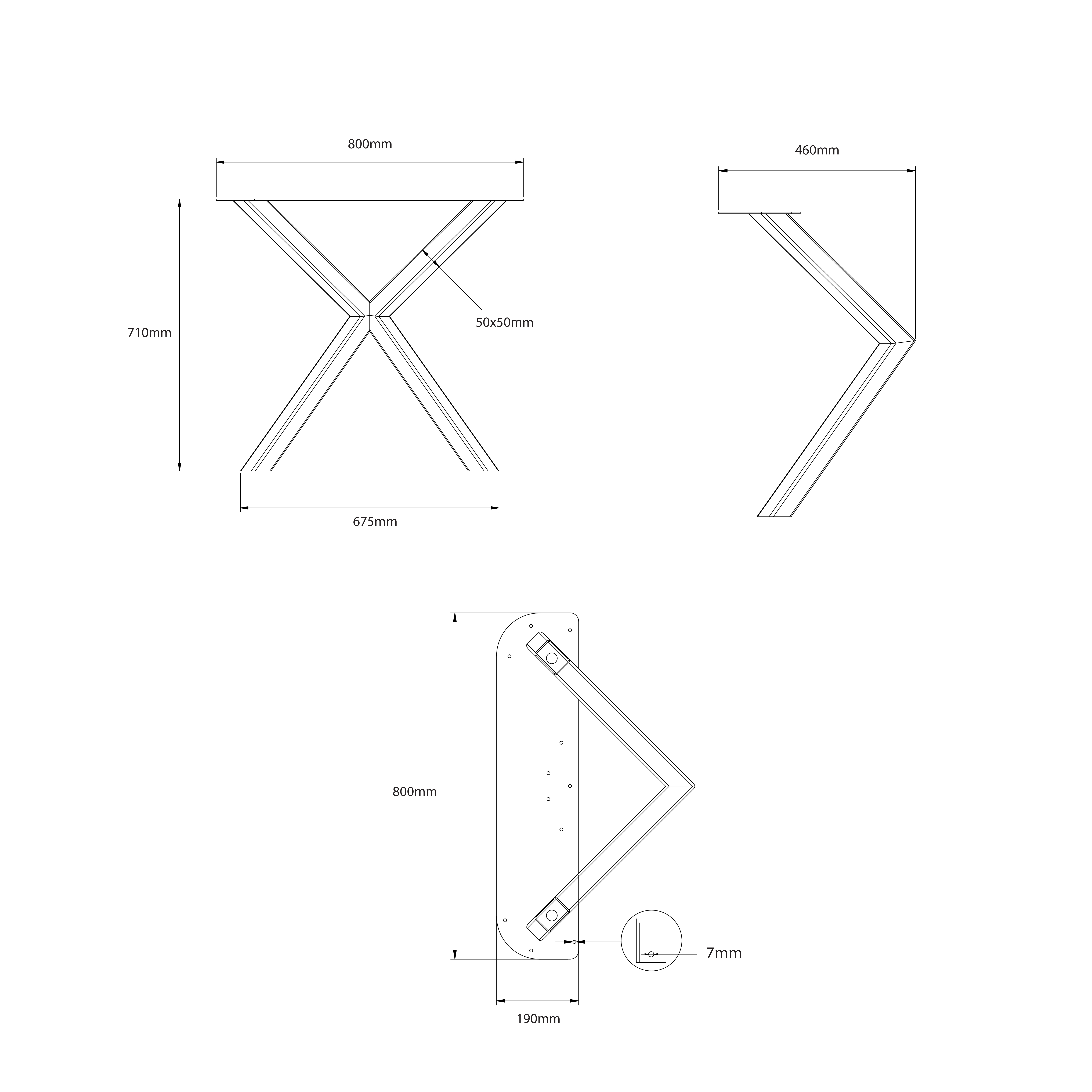 ZYK noha na jedálenský stôl – Obrázok 3