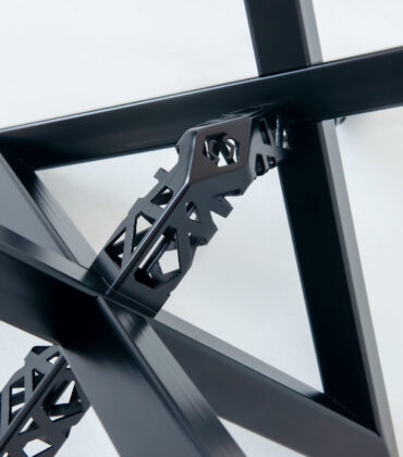 MAESTY EGYPT kovová noha, čierna matná