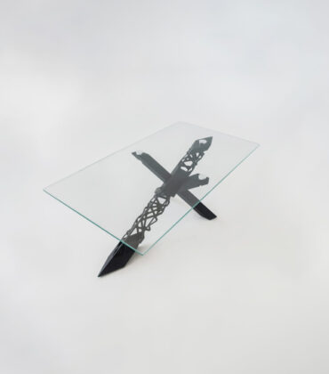 GRAVITA konferenčný stolík, premium čierna